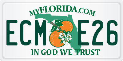 FL license plate ECME26