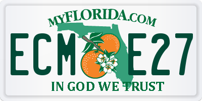 FL license plate ECME27
