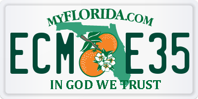 FL license plate ECME35