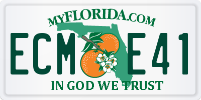 FL license plate ECME41