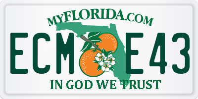 FL license plate ECME43