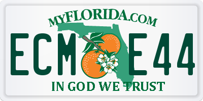 FL license plate ECME44