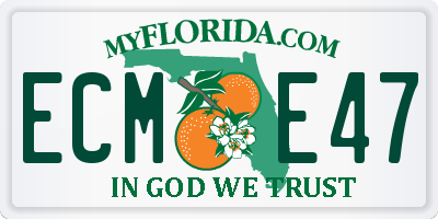 FL license plate ECME47