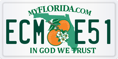 FL license plate ECME51
