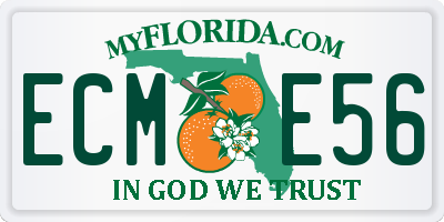 FL license plate ECME56