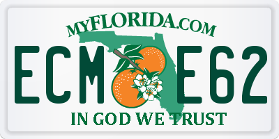 FL license plate ECME62