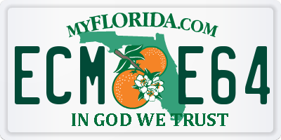 FL license plate ECME64