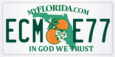 FL license plate ECME77