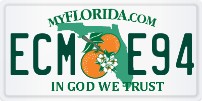 FL license plate ECME94