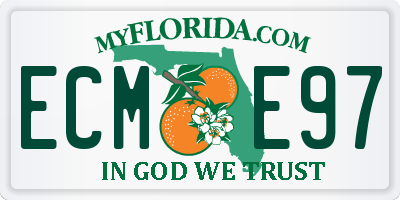 FL license plate ECME97