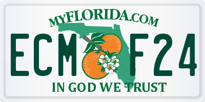 FL license plate ECMF24