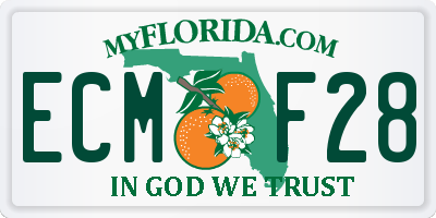 FL license plate ECMF28