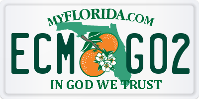 FL license plate ECMG02