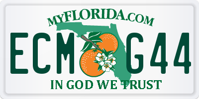FL license plate ECMG44