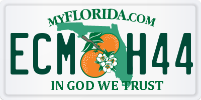 FL license plate ECMH44