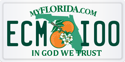 FL license plate ECMI00