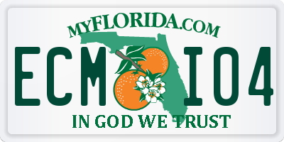 FL license plate ECMI04