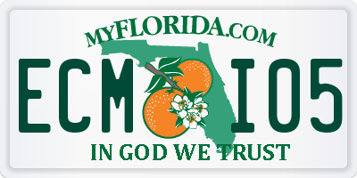 FL license plate ECMI05
