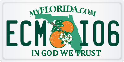 FL license plate ECMI06