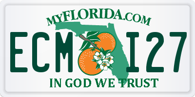 FL license plate ECMI27