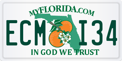 FL license plate ECMI34