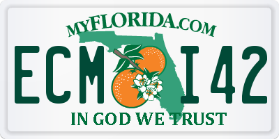 FL license plate ECMI42