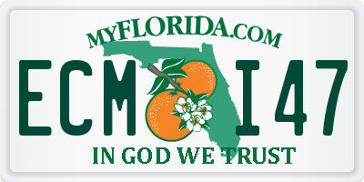 FL license plate ECMI47