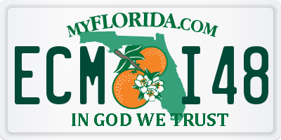 FL license plate ECMI48
