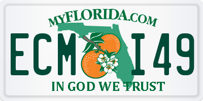 FL license plate ECMI49