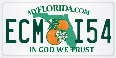 FL license plate ECMI54