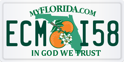 FL license plate ECMI58