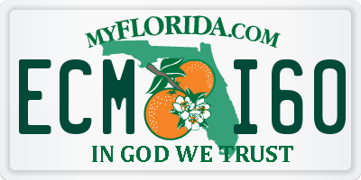 FL license plate ECMI60