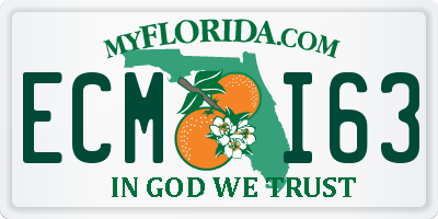 FL license plate ECMI63