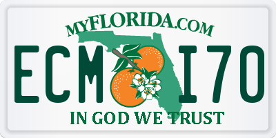 FL license plate ECMI70