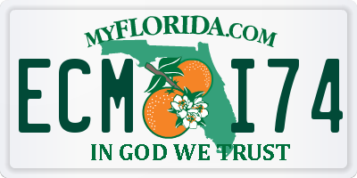 FL license plate ECMI74