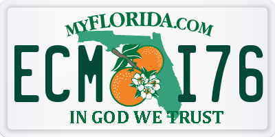 FL license plate ECMI76