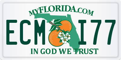 FL license plate ECMI77