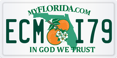 FL license plate ECMI79