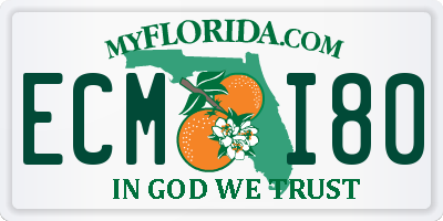 FL license plate ECMI80