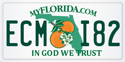 FL license plate ECMI82