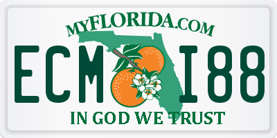FL license plate ECMI88