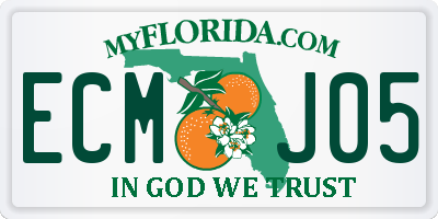 FL license plate ECMJ05
