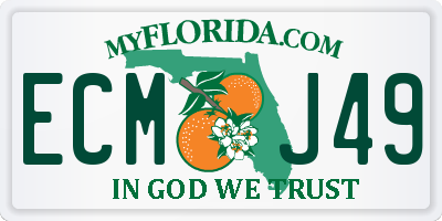 FL license plate ECMJ49