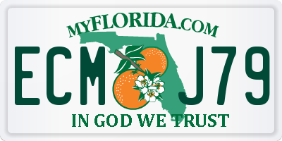 FL license plate ECMJ79