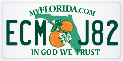 FL license plate ECMJ82
