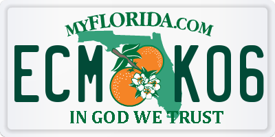 FL license plate ECMK06