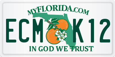 FL license plate ECMK12