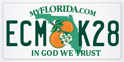 FL license plate ECMK28
