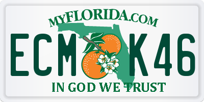FL license plate ECMK46