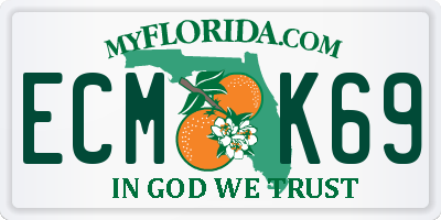 FL license plate ECMK69